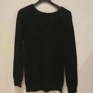 Ambianxe Apparel Black Knit  Sweater